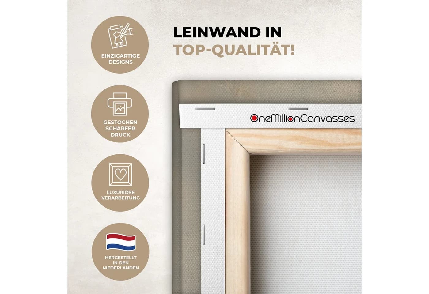 OneMillionCanvasses® Leinwandbild Dreamy Beige Löwenzahnsamen - Bild 3