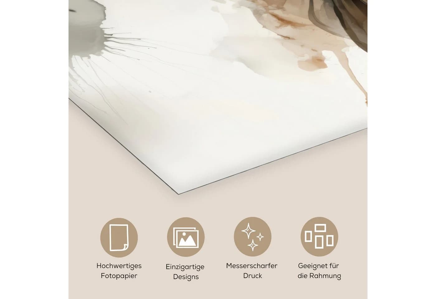 MuchoWow Poster Mysteriös Frau Sepia Grau - Bild 3