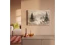 OneMillionCanvasses® Leinwandbild Wald - Hirsche - Winter - Schnee Bild 1