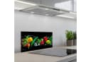 KitchenYeah Küchenrückwand selbstklebend Schwarz Gemüse Splash Bild 1