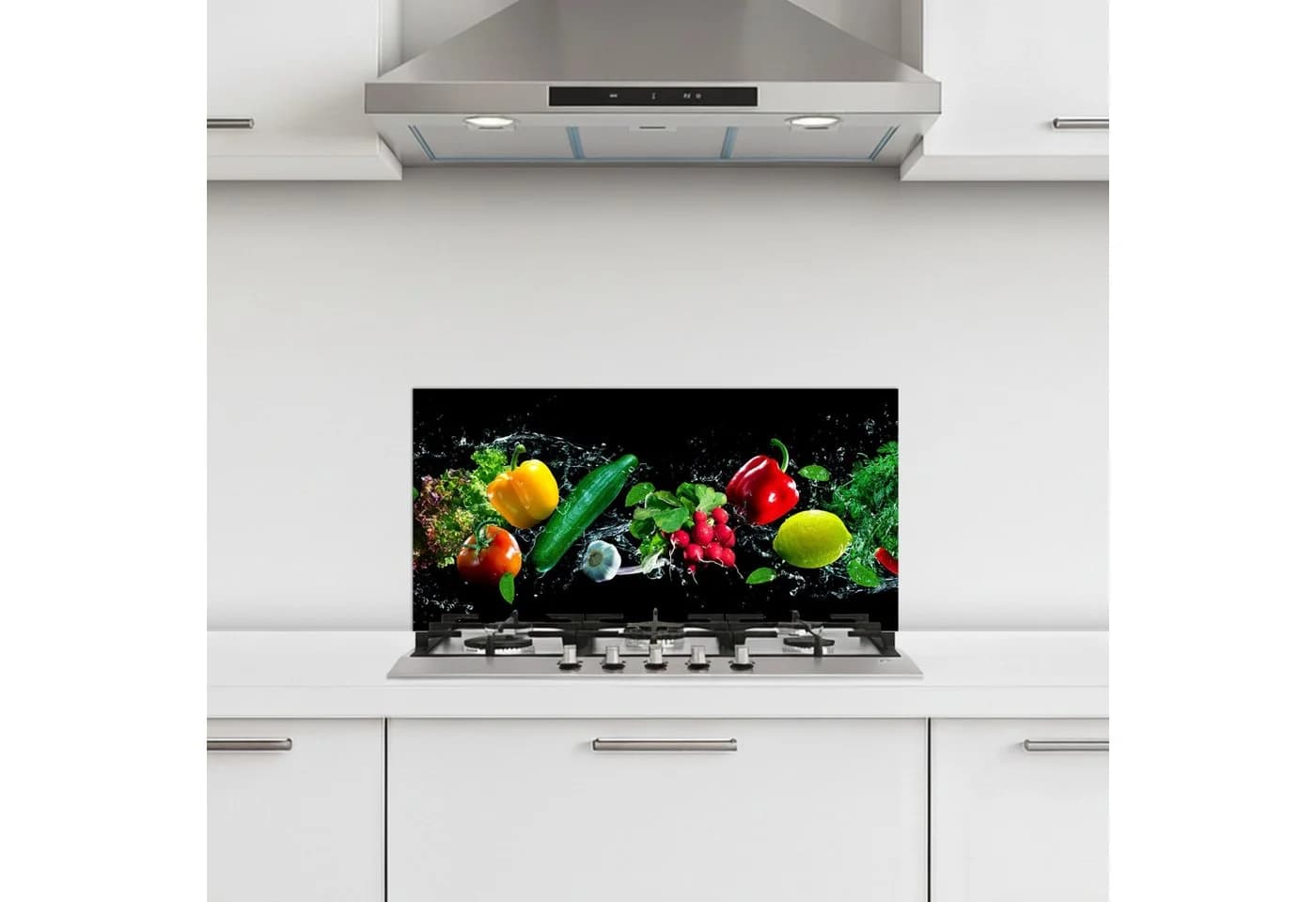 KitchenYeah Küchenrückwand selbstklebend Schwarz Gemüse Splash - Bild 2