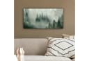 OneMillonCanvasses® Leinwandbild Panorama Wald Nebel 40x20 cm Bild 4