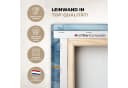OneMillionCanvasses® Leinwandbild Aquarell Blau Gold Modern Bild 3