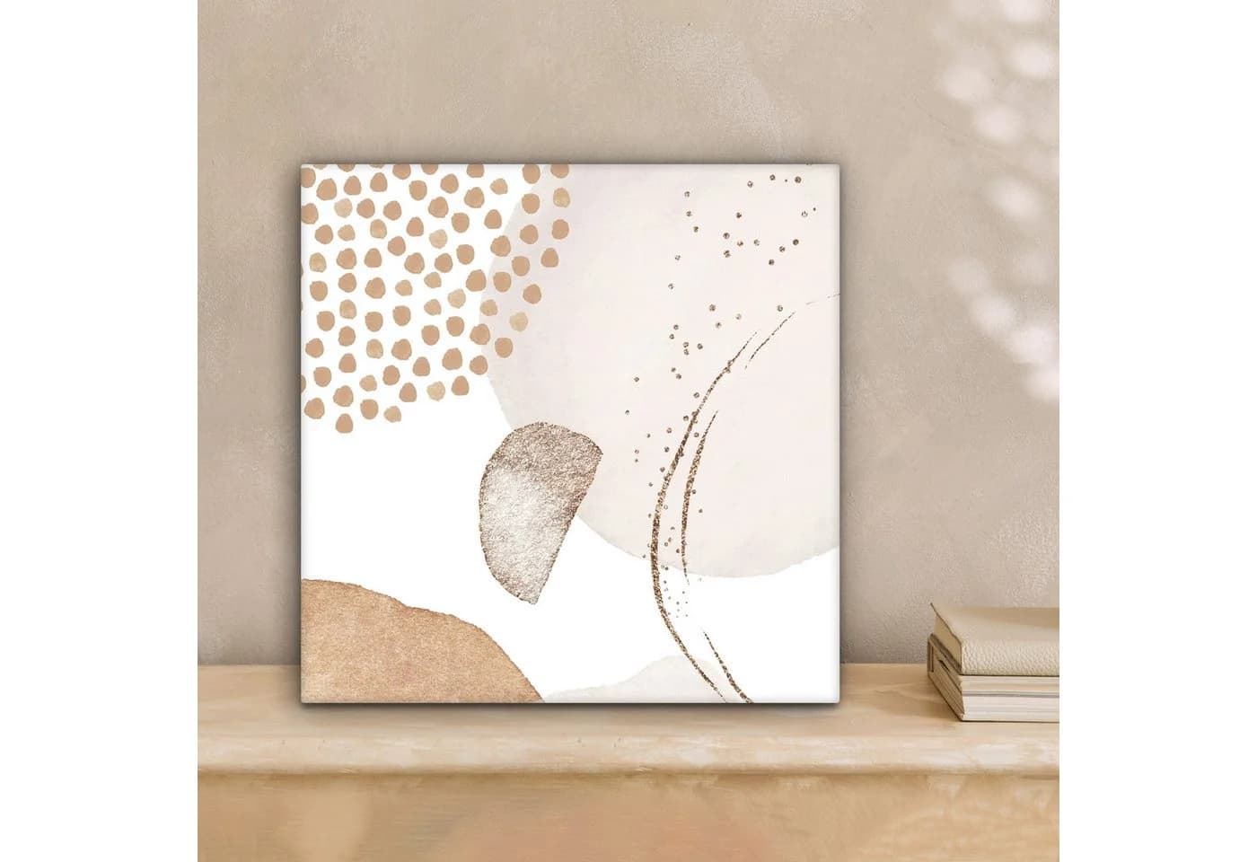 OneMillionCanvasses® Leinwandbild Aquarell Beige Abstrakt Modern