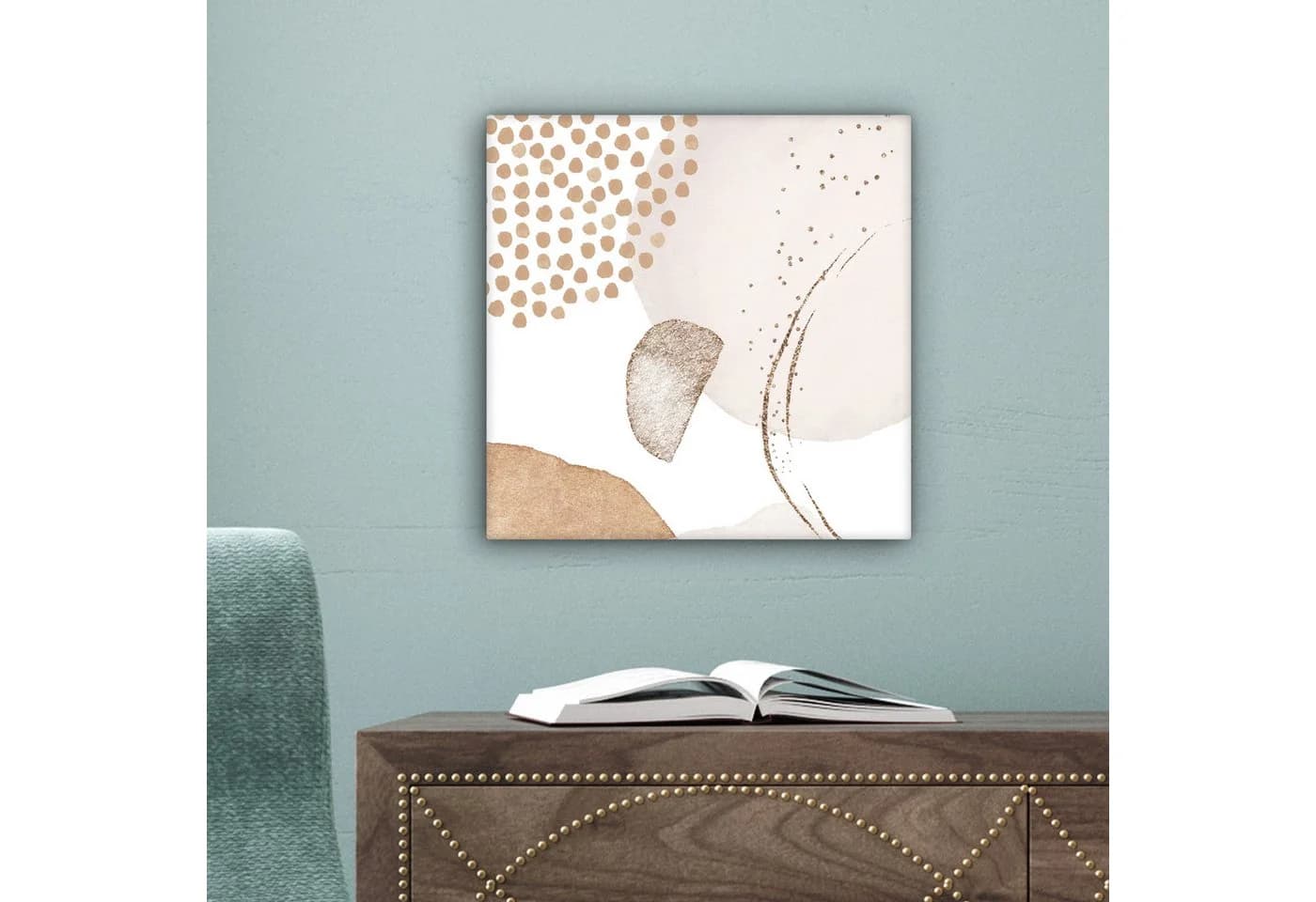 OneMillionCanvasses® Leinwandbild Aquarell Beige Abstrakt Modern - Bild 5