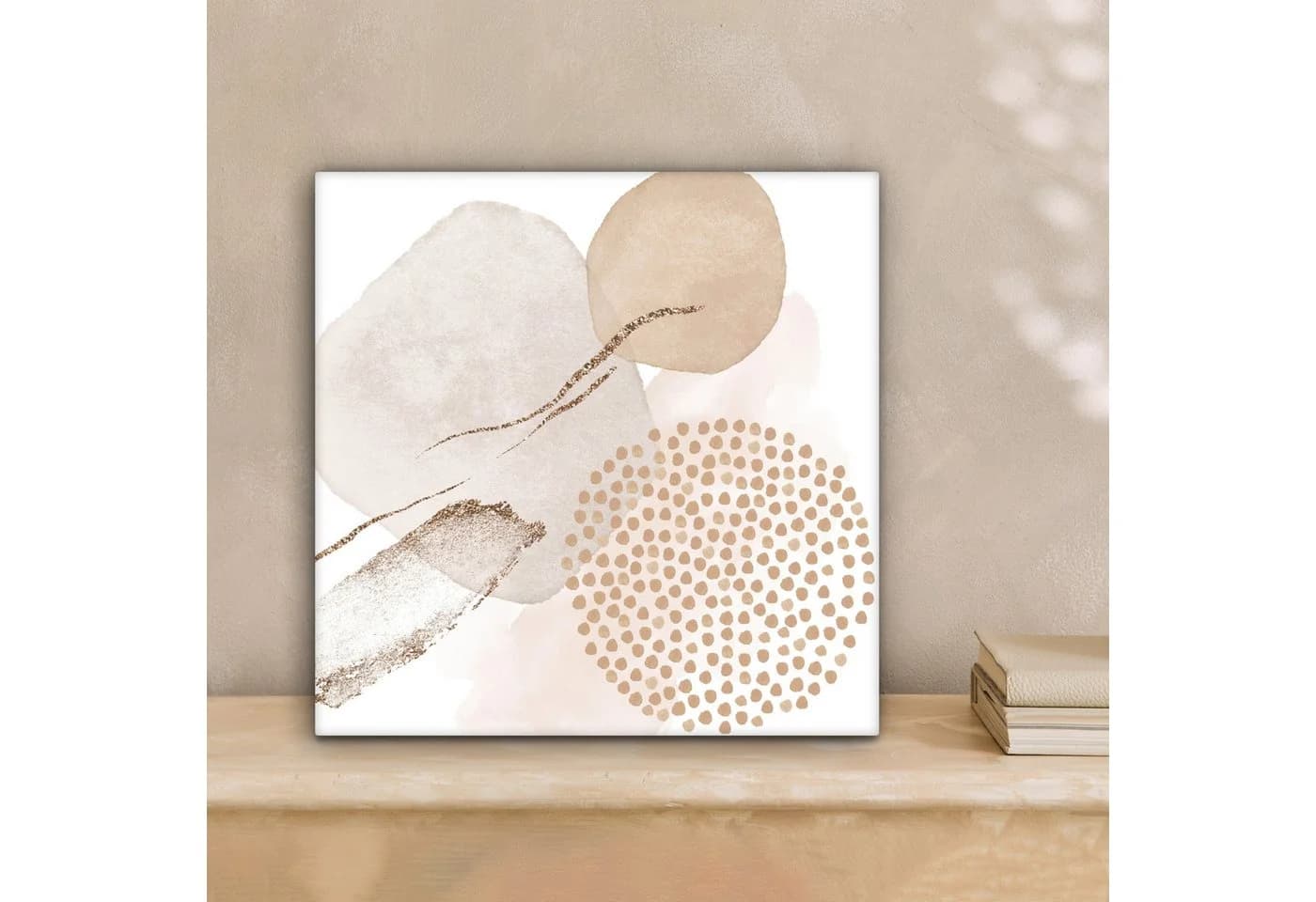 OneMillionCanvasses® Leinwandbild Aquarell Beige Modern Abstrakt