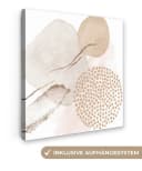 OneMillionCanvasses® Leinwandbild Aquarell Beige Modern Abstrakt Bild 2
