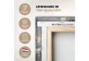OneMillionCanvasses® Leinwandbild Panorama Blumen Weiß-Grau-Gold Fotodruck Bild 3