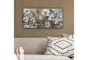 OneMillionCanvasses® Leinwandbild Panorama Blumen Weiß-Grau-Gold Fotodruck Bild 4
