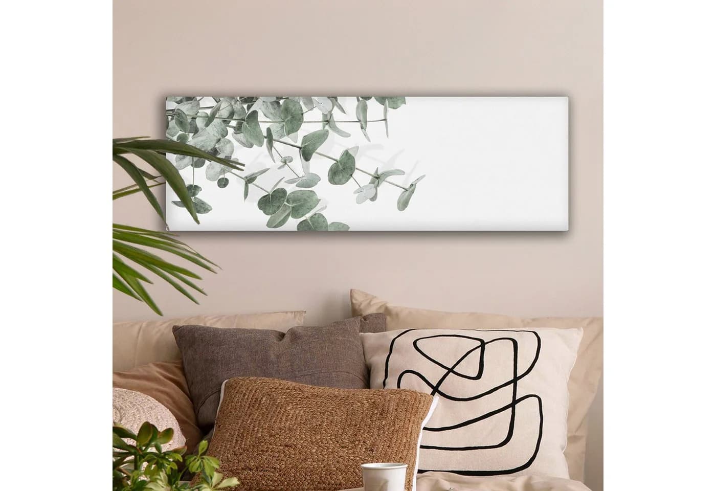 OneMillionCanvasses® Leinwandbild Panorama Eukalyptus Grün