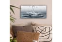 OneMillionCanvasses® Leinwandbild Panorama Abstrakt Wasser Herz Bild 1