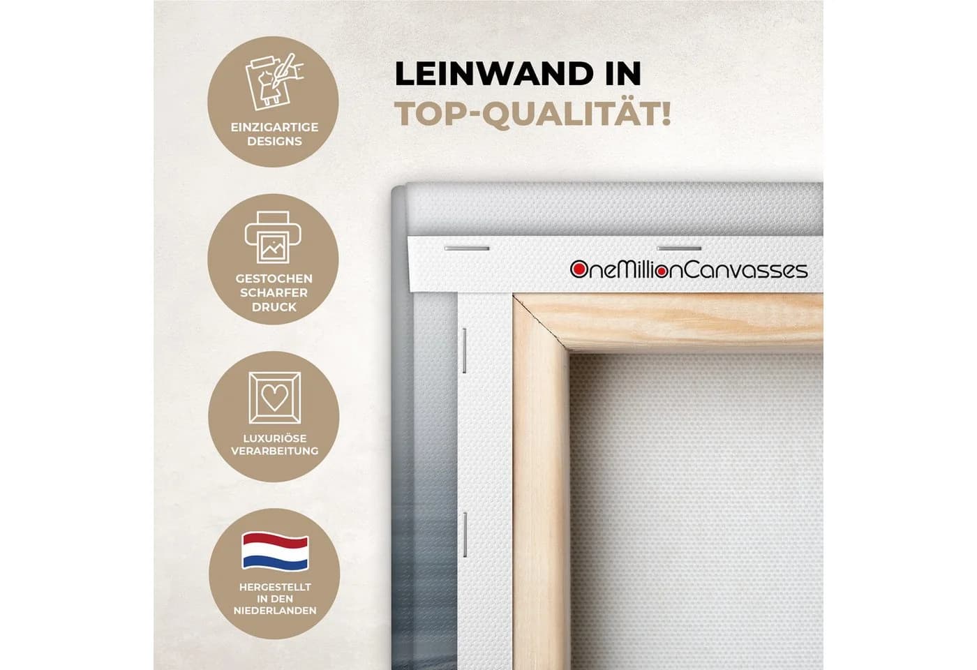 OneMillionCanvasses® Leinwandbild Panorama Abstrakt Wasser Herz - Bild 3