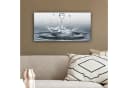 OneMillionCanvasses® Leinwandbild Panorama Abstrakt Wasser Herz Bild 4