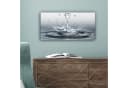 OneMillionCanvasses® Leinwandbild Panorama Abstrakt Wasser Herz Bild 5