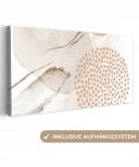 OneMillionCanvasses® Leinwandbild Abstrakt Beige Modern Bild 2