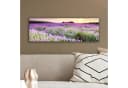 OneMillionCanvasses® Leinwandbild Panorama Lavendel Blumen Sonnenuntergang Bild 4