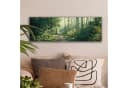 OneMillionCanvasses® Leinwandbild Panorama Wald - Weg - Sonne - Bäume - Grün - Natur Bild 1