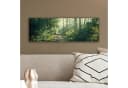 OneMillionCanvasses® Leinwandbild Panorama Wald - Weg - Sonne - Bäume - Grün - Natur Bild 4