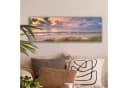 OneMillionCanvasses® Leinwandbild Panorama Strand Sonnenuntergang 60x20 cm Bild 1