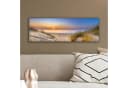 OneMillionCanvasses® Leinwandbild Panorama Düne - Sonnenuntergang - Horizont - Strand - Gras Bild 4