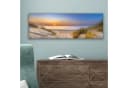 OneMillionCanvasses® Leinwandbild Panorama Düne - Sonnenuntergang - Horizont - Strand - Gras Bild 5