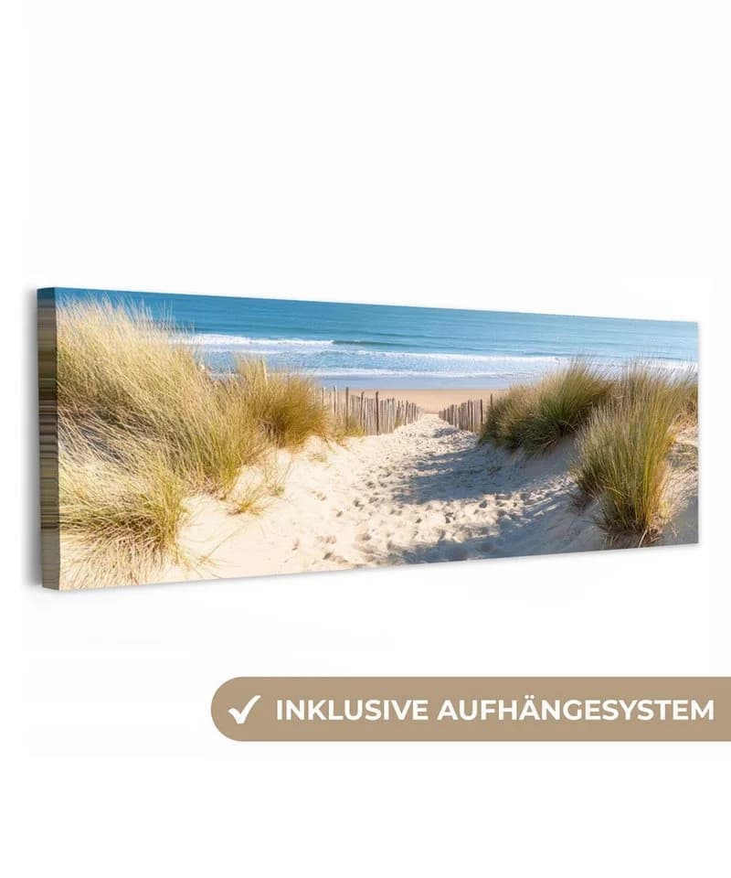 OneMillionCanvasses® Leinwandbild Panorama Strand Meer Düne Sommer - Bild 2