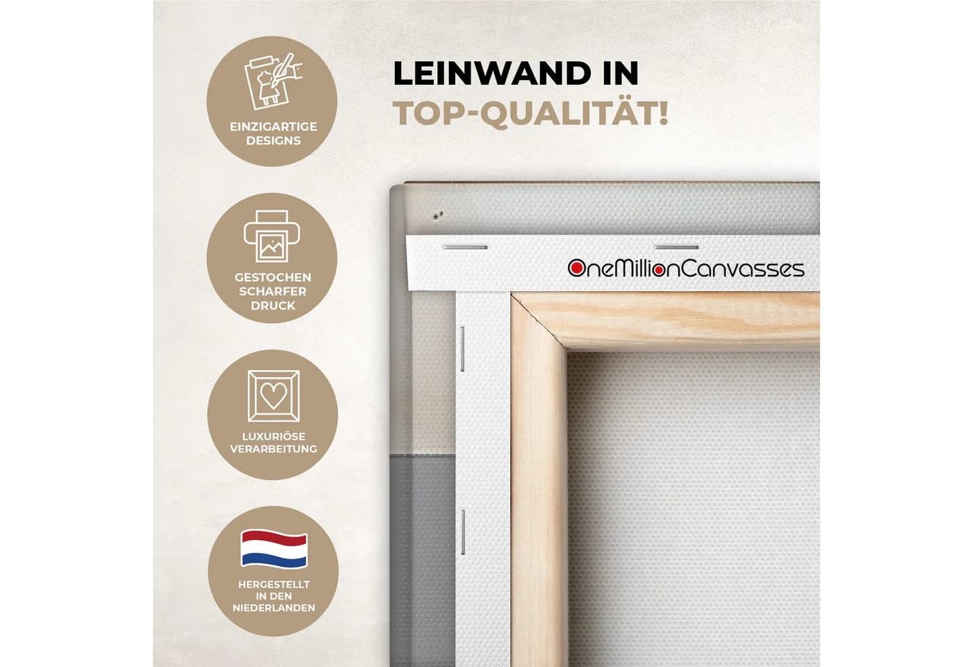 OneMillionCanvasses® Leinwandbild Panorama Abstrakt Gold Silber Formen - Bild 3