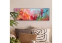 OneMillionCanvasses® Leinwandbild Panorama Ölfarbenoptik Abstrakt Farbenfroh Fotodruck 60x20 cm Bild 1