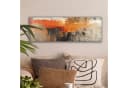 OneMillionCanvasses® Leinwandbild Abstrakt Grau Braun Orange Modern Bild 1