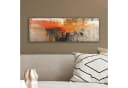 OneMillionCanvasses® Leinwandbild Abstrakt Grau Braun Orange Modern Bild 4