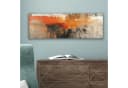 OneMillionCanvasses® Leinwandbild Abstrakt Grau Braun Orange Modern Bild 5