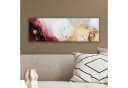 OneMillionCanvasses® Leinwandbild Panorama Rot - Abstrakt - Gold Bild 4