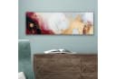 OneMillionCanvasses® Leinwandbild Panorama Rot - Abstrakt - Gold Bild 5