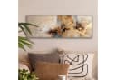 OneMillionCanvasses® Leinwandbild Panorama Modern Braun Beige Abstrakt Fotodruck Wandbild Bild 1
