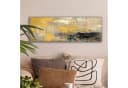 OneMillionCanvasses® Leinwandbild Panorama Abstrakt Gelb Modern Beige Bild 1