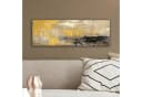 OneMillionCanvasses® Leinwandbild Panorama Abstrakt Gelb Modern Beige Bild 4