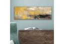 OneMillionCanvasses® Leinwandbild Panorama Abstrakt Gelb Modern Beige Bild 5