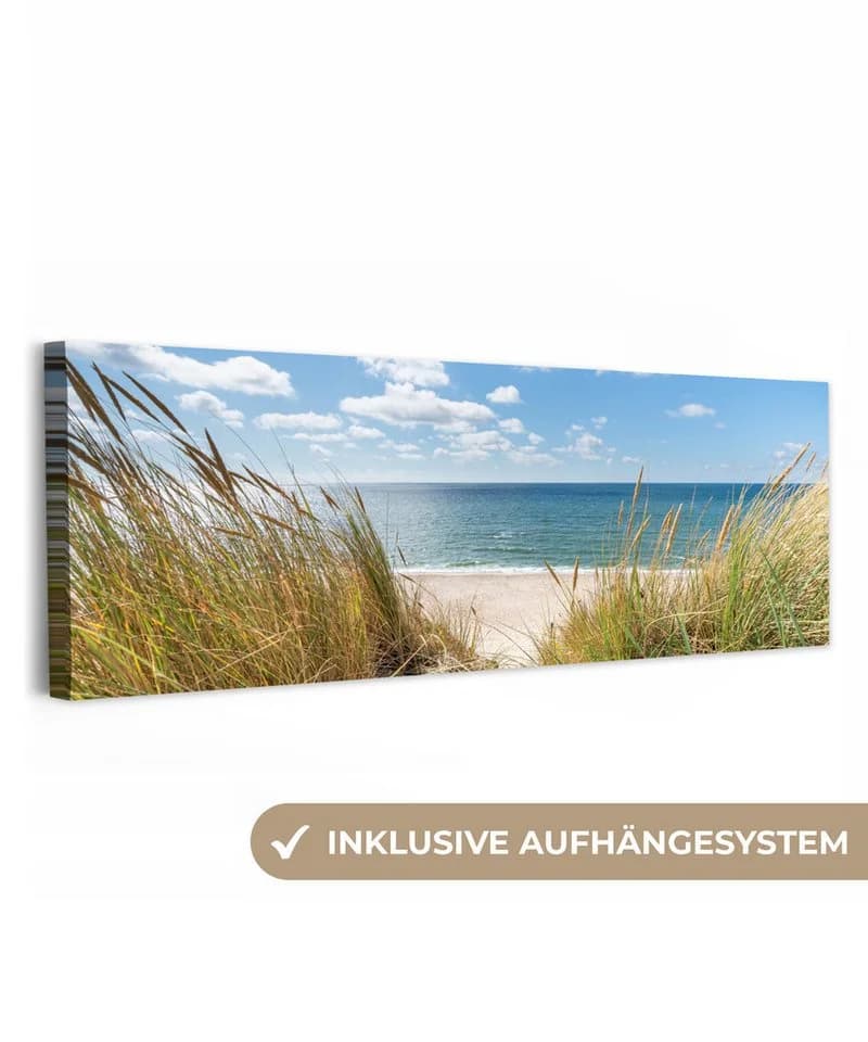 OneMillionCanvasses® Leinwandbild Panorama Düne Strand Meer - Bild 2