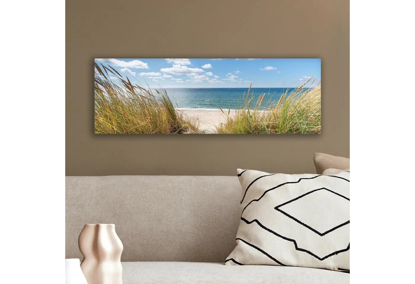 OneMillionCanvasses® Leinwandbild Panorama Düne Strand Meer - Bild 4