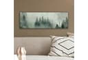 OneMillionCanvasses® Leinwandbild Panorama Wald - Nebel - Bäume - Natur Bild 4