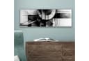 OneMillionCanvasses® Leinwandbild Panorama Abstrakt Schwarz Weiß Fotodruck Bild 5