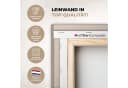 OneMillionCanvasses Leinwandbild Abstrakt Japandi Schwarz Beige Modern Bild 3