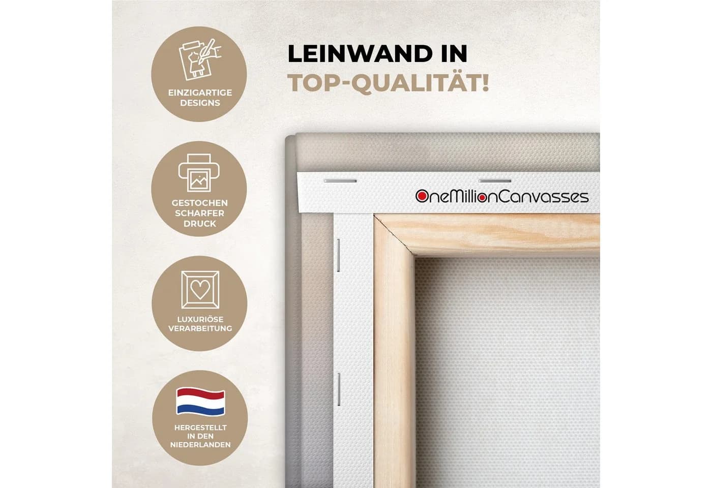 OneMillionCanvasses® Leinwandbild Panorama Kunst Industriell Grau Braun Abstrakt Fotodruck - Bild 3