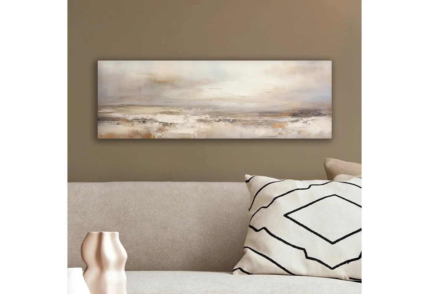OneMillionCanvasses® Leinwandbild Panorama Kunst Industriell Grau Braun Abstrakt Fotodruck - Bild 4