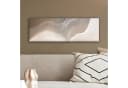 OneMillionCanvasses® Leinwandbild Panorama Wellenlinien Beige/Weiß Bild 4