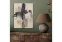MuchoWow Akustikbild Abstrakt Beige Schwarz Weiß Gold PET-Filz Bild 3