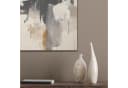 MuchoWow Akustikbild Abstrakt Beige Schwarz Weiß Gold PET-Filz Bild 4