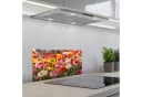KitchenYeah Küchenrückwand Selbstklebend Blumenfeld Mohnblumen Bild 1