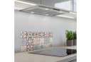 KitchenYeah Küchenrückwand Selbstklebend Mosaik Braun Glasoptik Bild 1