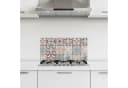 KitchenYeah Küchenrückwand Selbstklebend Mosaik Braun Glasoptik Bild 2